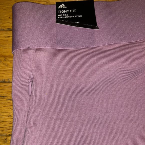 Brand New Women's Adidas Pink Performance Leggings - Picture 12 of 12